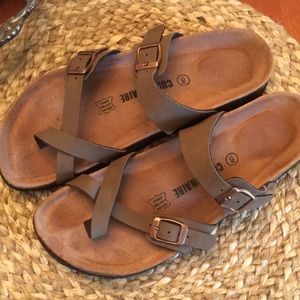 Birk style sandals
